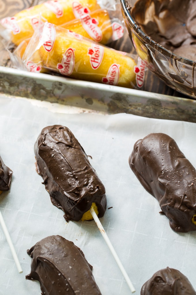 Chocolate Covered Bourbon Soaked Twinkies