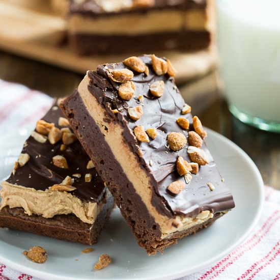 Triple Layer Chocolate Peanut Butter Bars