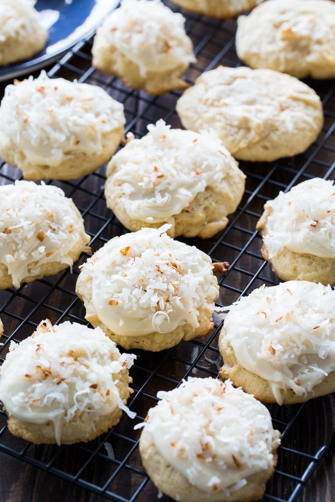Coconut Clouds with browned butter frosting