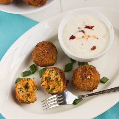 Fried Crawfish Etouffee Balls