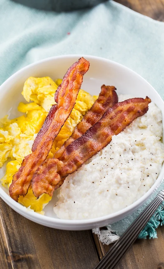 Cream Cheese Grits - super rich and creamy!