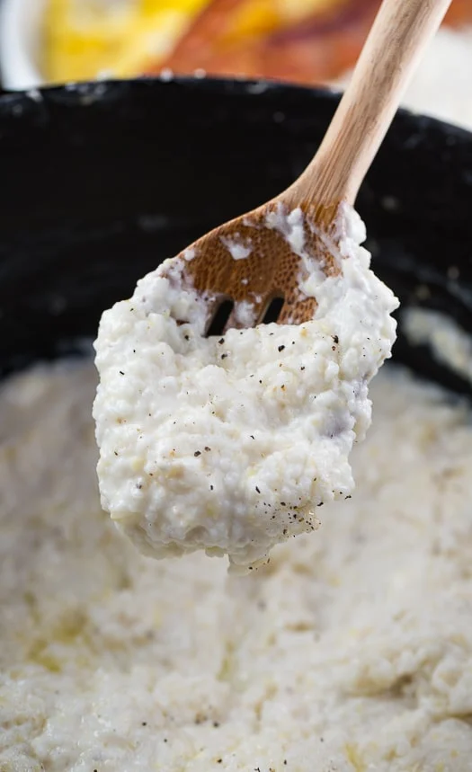 Cream Cheese Grits - super rich and creamy!
