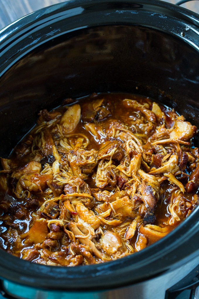 Crock Pot Bourbon Bacon Pulled Pork