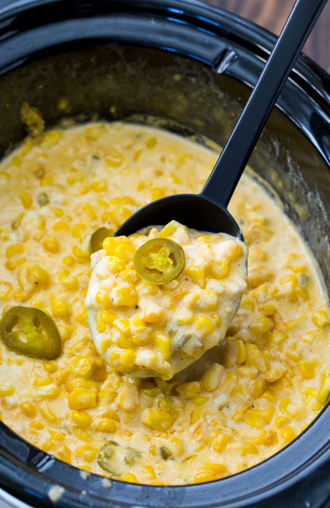 Crock Pot Jalapeno Creamed Corn