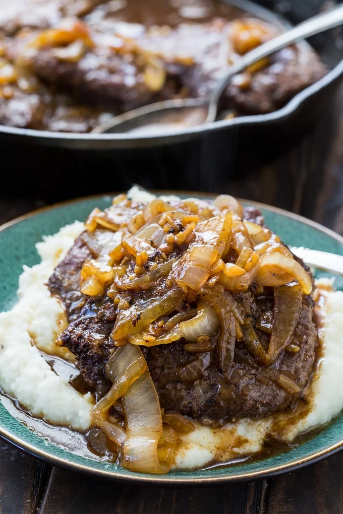 Cubed Steak with Onion Gravy is southern comfort food