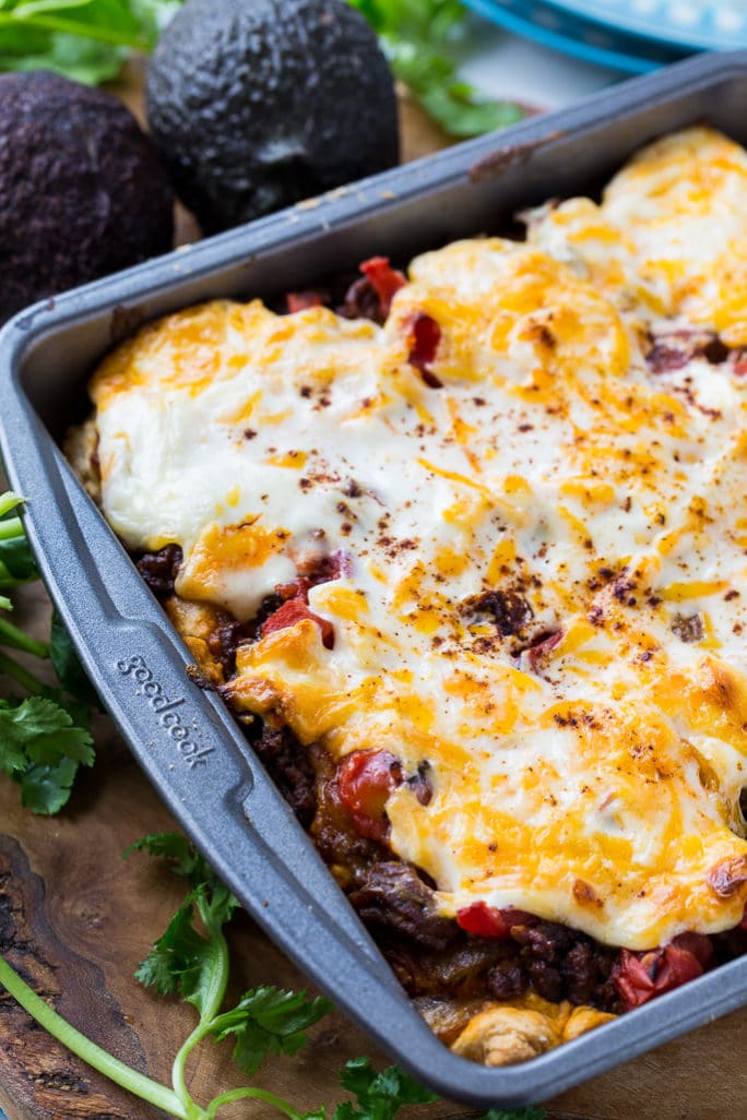 Deep Dish Taco Squares