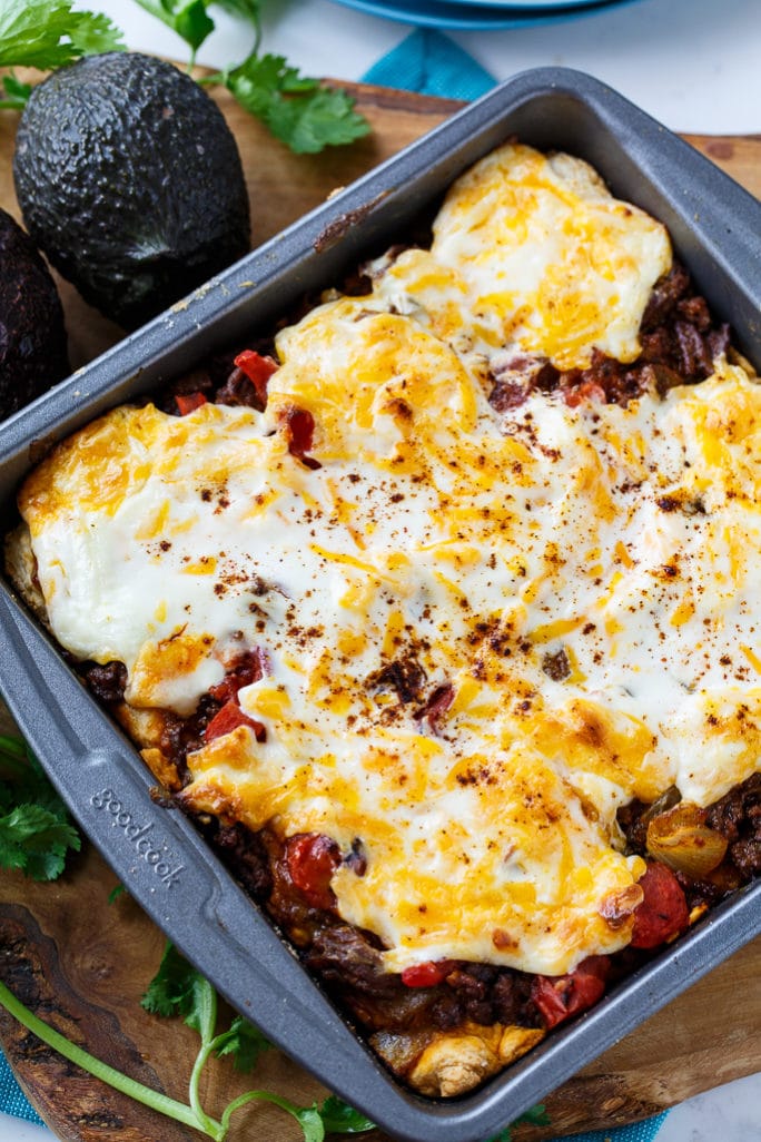 Deep Dish Taco Squares