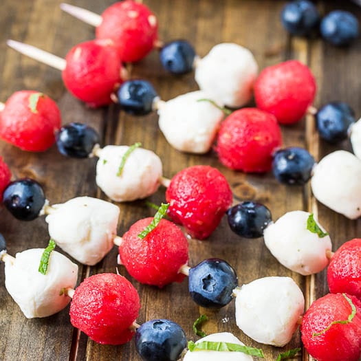 4th of July Fruit Kabobs