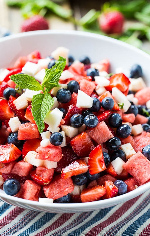 Red, White, and Blue Fruit Salad