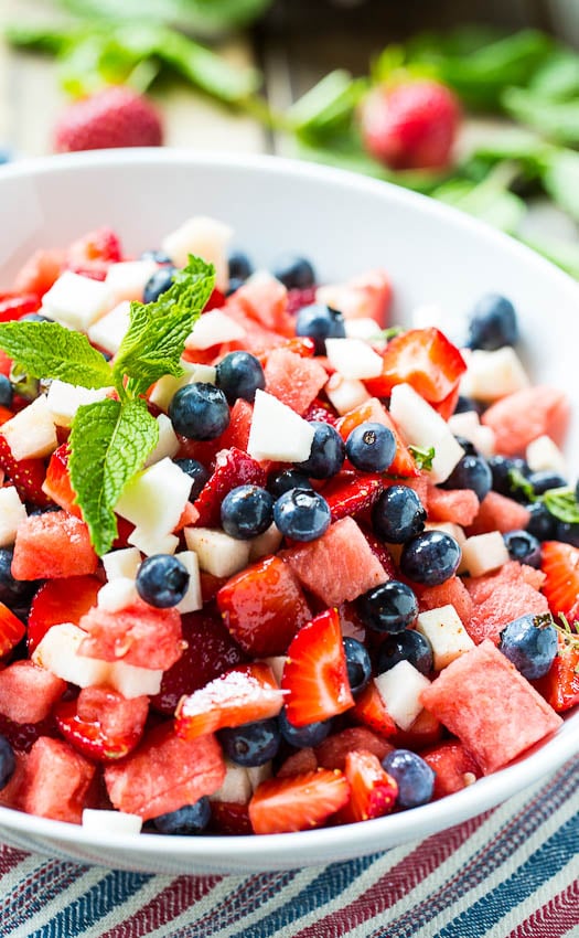 Red, White, and Blue Fruit Salad