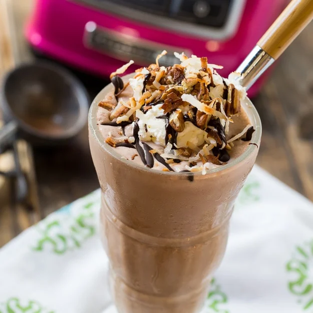 German Chocolate Milkshakes
