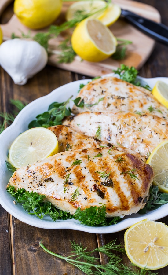 Healthy Grilled Greek Chicken