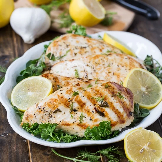 Healthy Grilled Greek Chicken