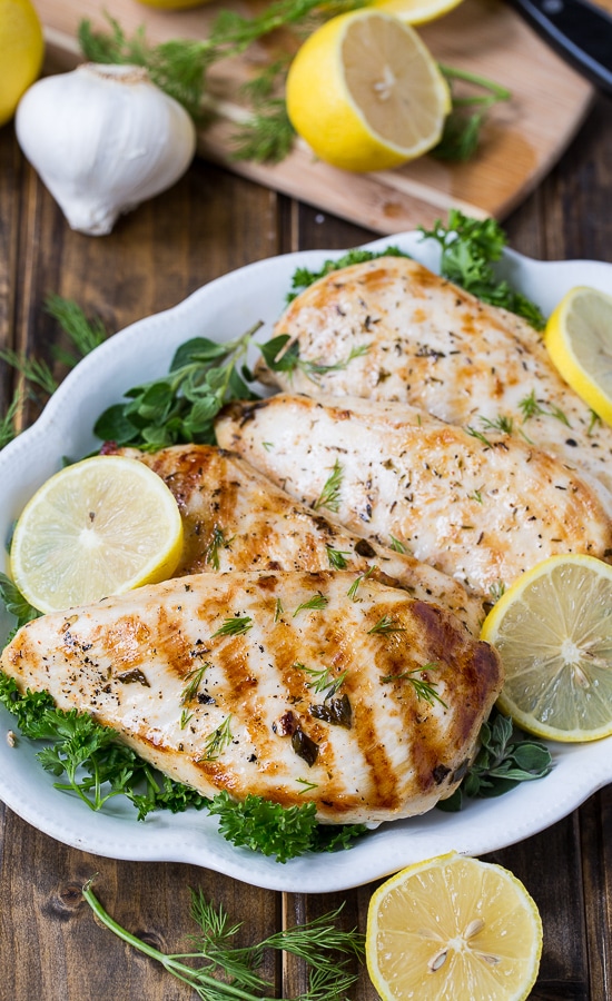 Healthy Grilled Greek Chicken