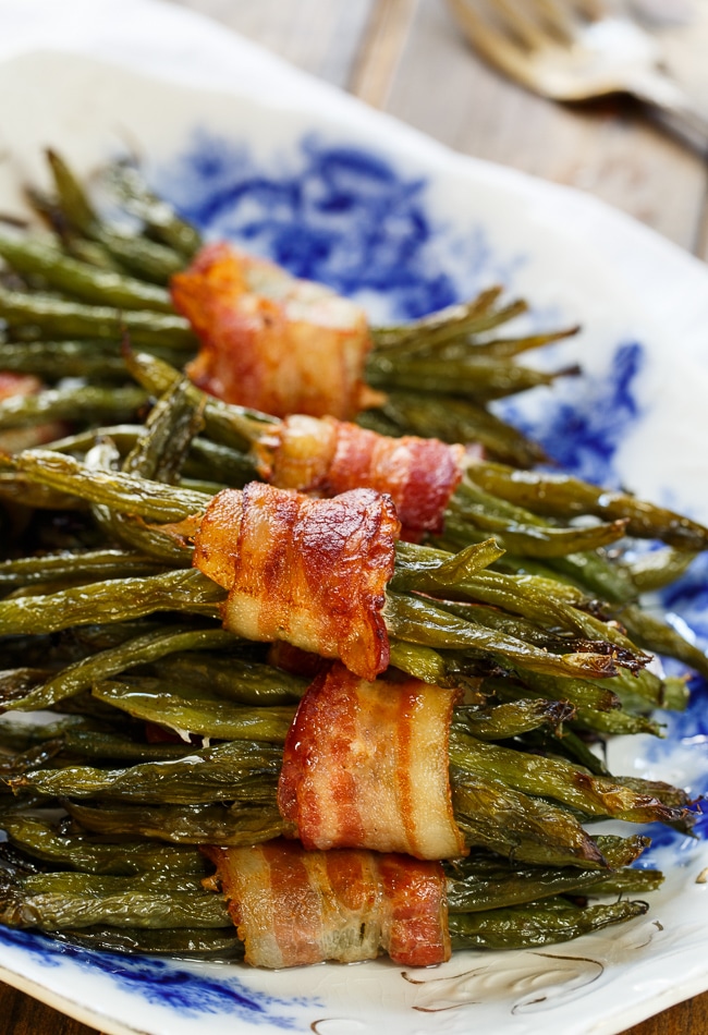Green Bean Bundles Wrapped in bacon.