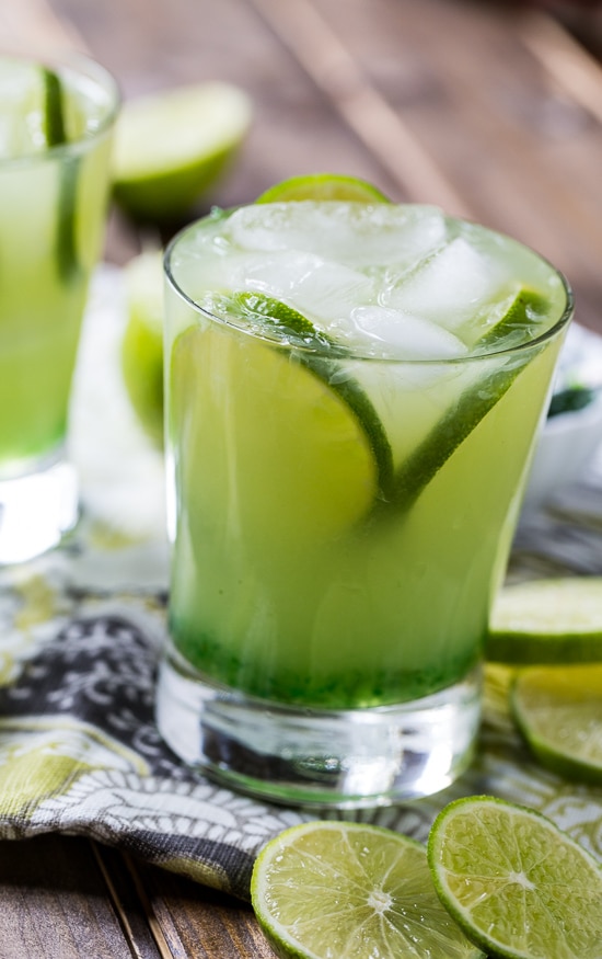 Pepper Jelly Margarita - a southern-style Margarita made with green pepper jelly.