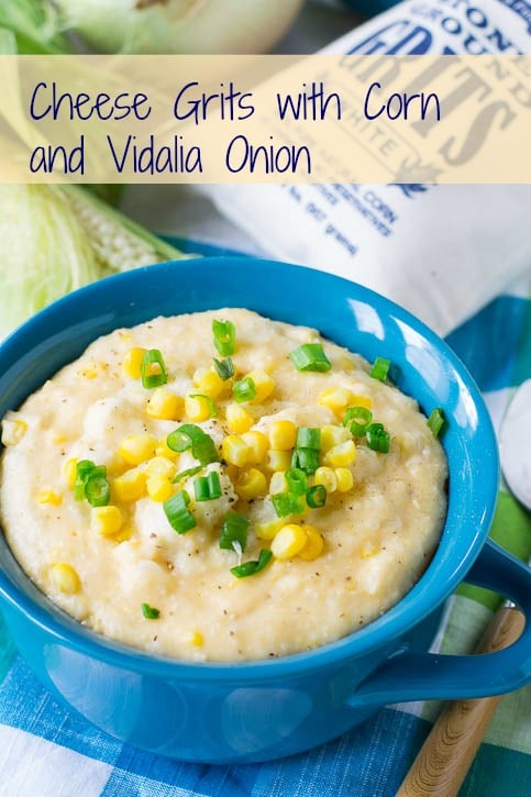 Cheese Grits with Corn and Vidalia Onion