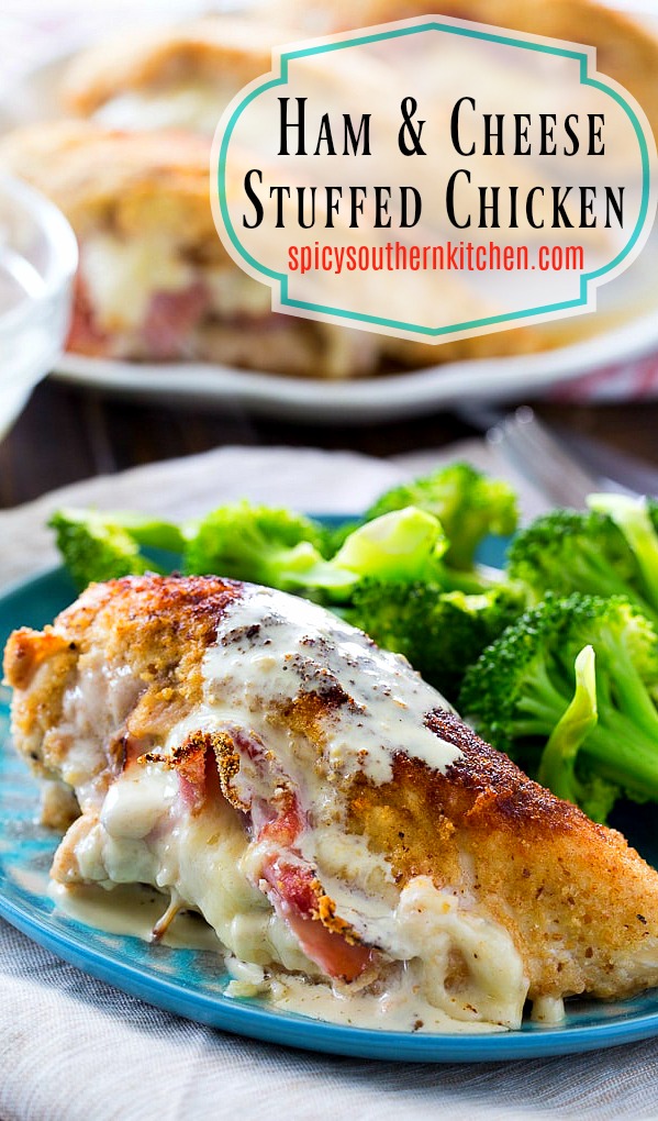 Ham and Cheese Stuffed Chicken