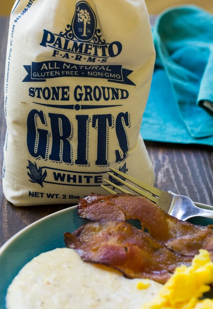 Instant Pot Grits made with stone ground grits