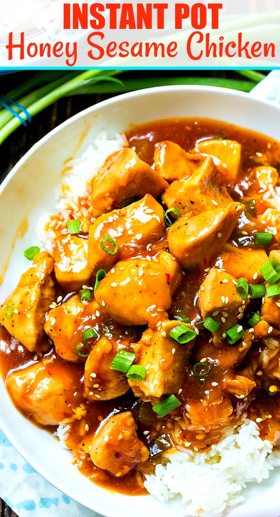 Sesame Chicken over white rice.