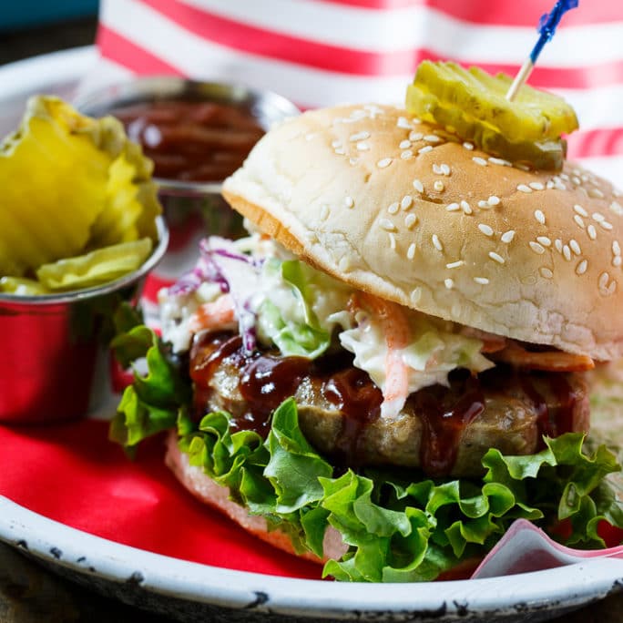 Southern BBQ Pork Burgers