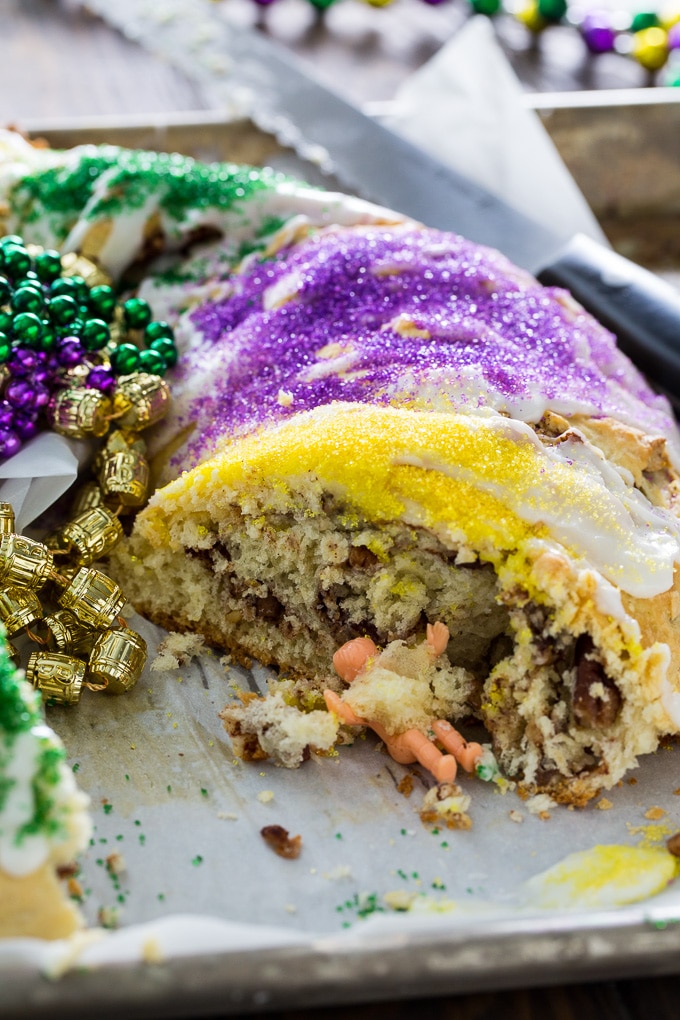 Cinnamon-Pecan King Cake