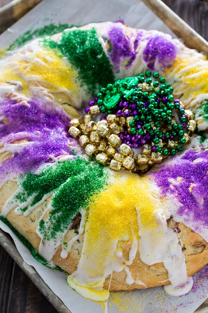 Cinnamon-Pecan King Cake