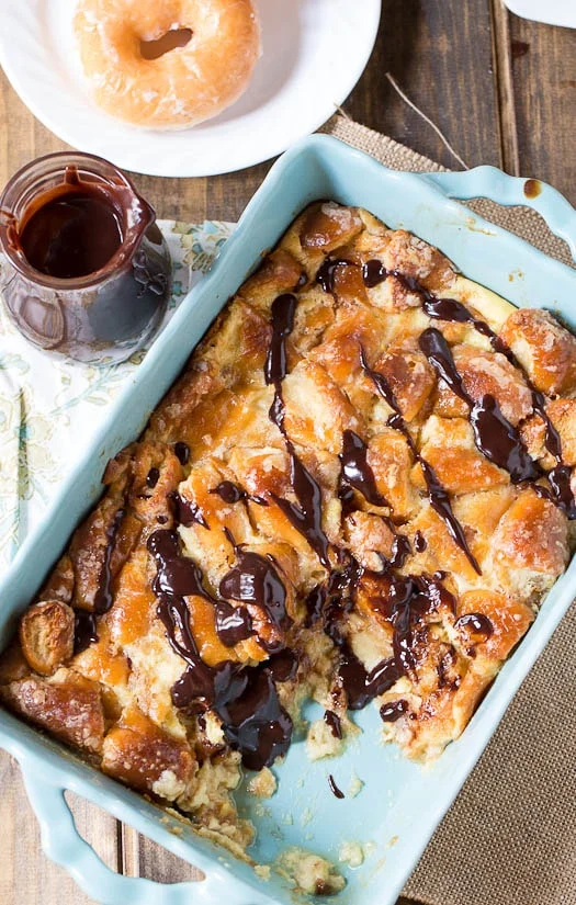 Turn stale glazed donuts into a heavenly Krispy Kreme Bread Pudding.