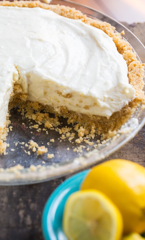 No-Bake Lemon Icebox Pie only takes minutes of prep time. A cool and creamy dessert perfect for summer time!
