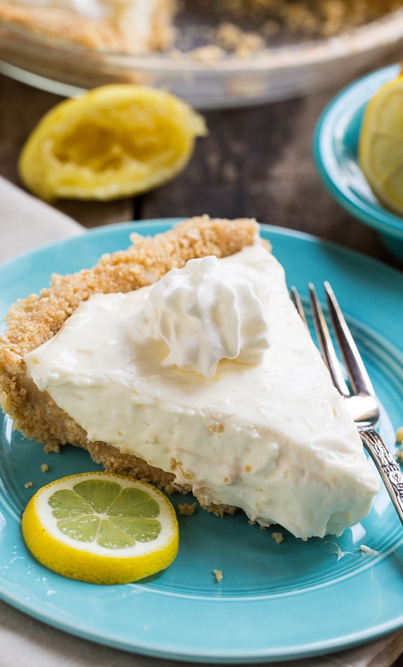 No-Bake Lemon Icebox Pie only takes minutes to prepare. A cool and creamy dessert perfect for summer!