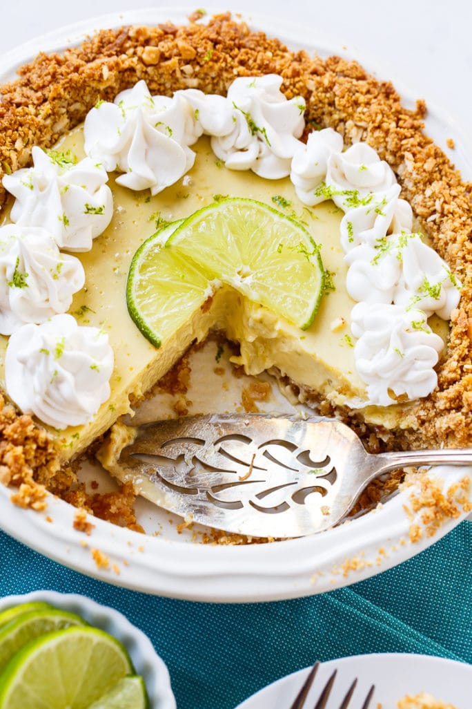 Creamy Lime Pie in a Coconut Macadamia Crust