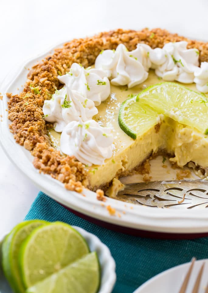 Lime Pie with Coconut Macadamia Crust