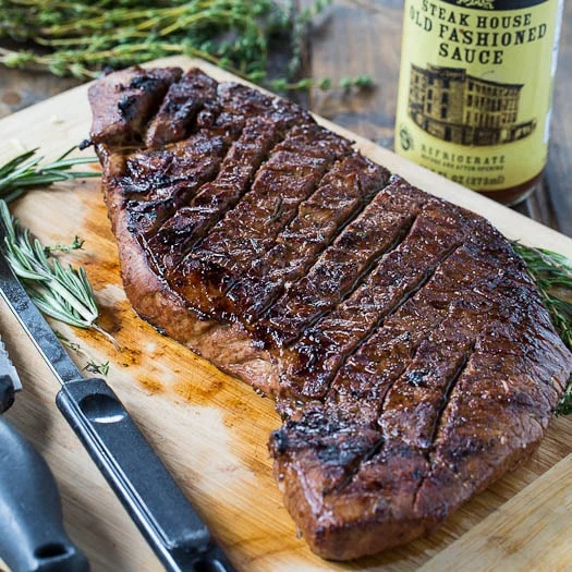 Super flavorful and moist Grilled Marinated London Broil