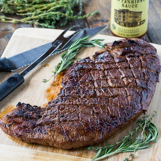Super flavorful and moist Grilled Marinated London Broil