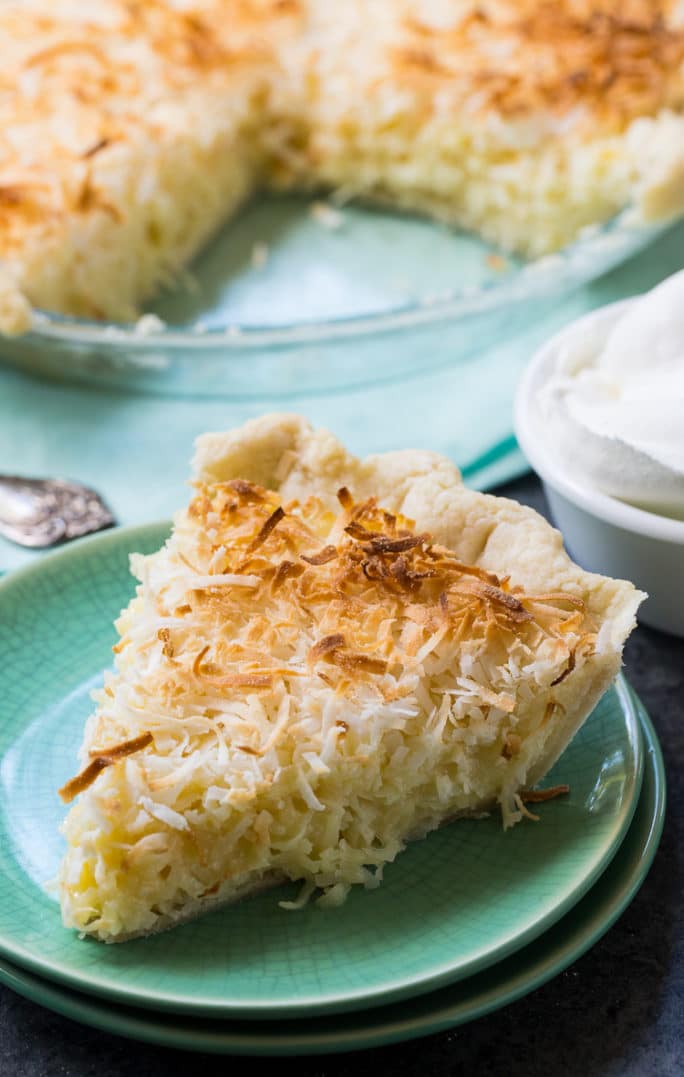 Coconut Macaroon Pie- super easy to make with lots of coconut flavor.