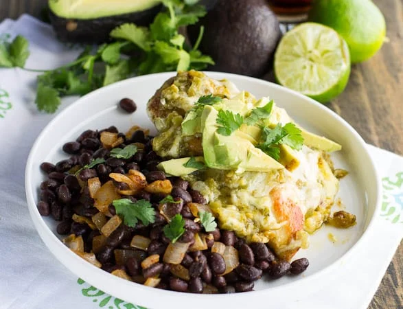Salsa Verde Chicken with Black Beans