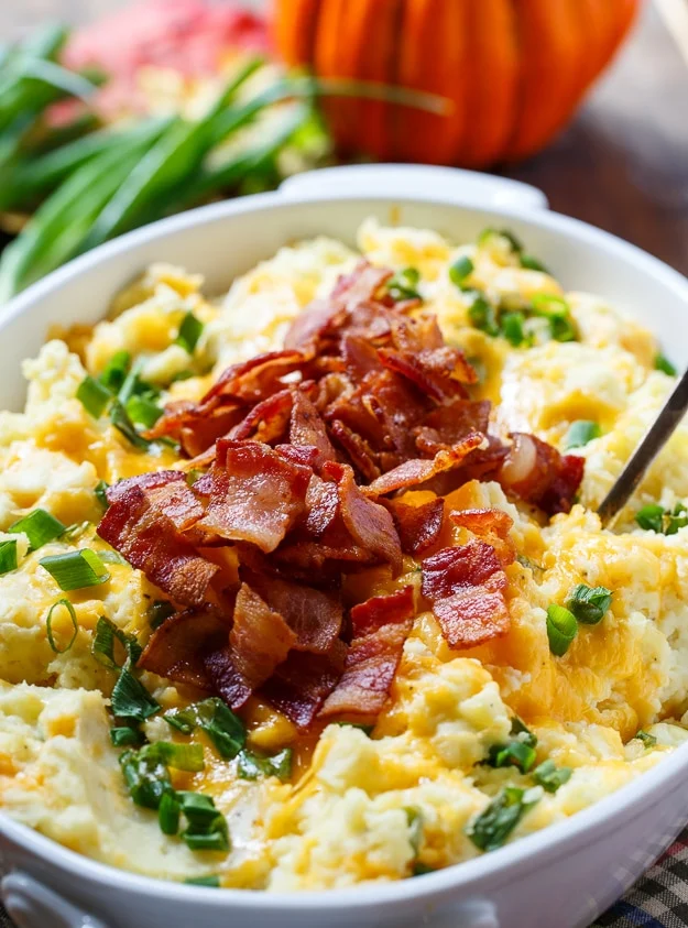 Loaded Mashed Potato Casserole @challengebutter