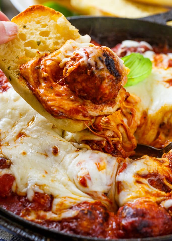 Cheesy Meatball Skillet