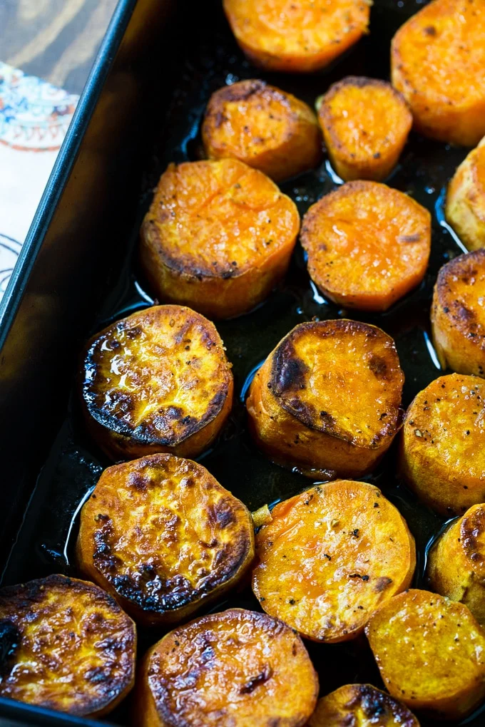 Melting Sweet Potatoes- the most delicious roasted sweet potatoes