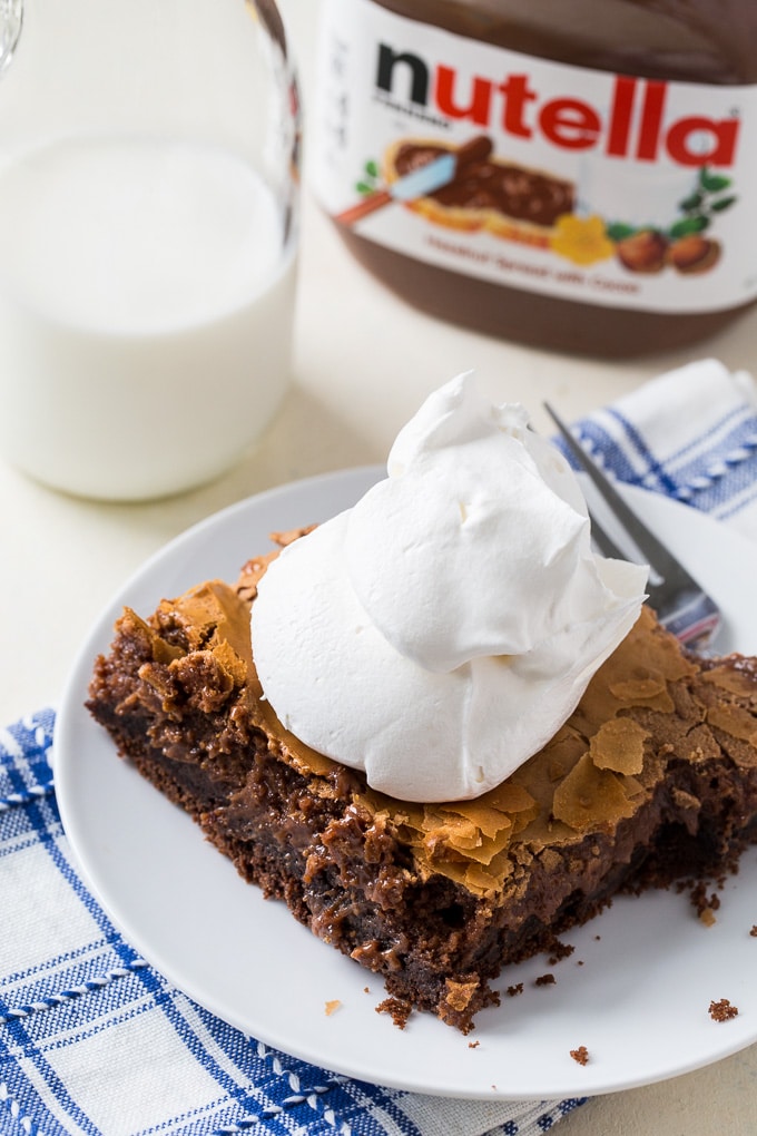 Nutella Gooey Butter Cake
