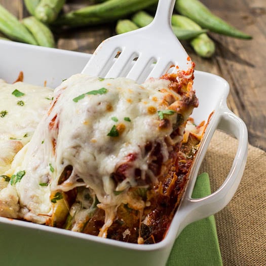 Okra Parmigiana