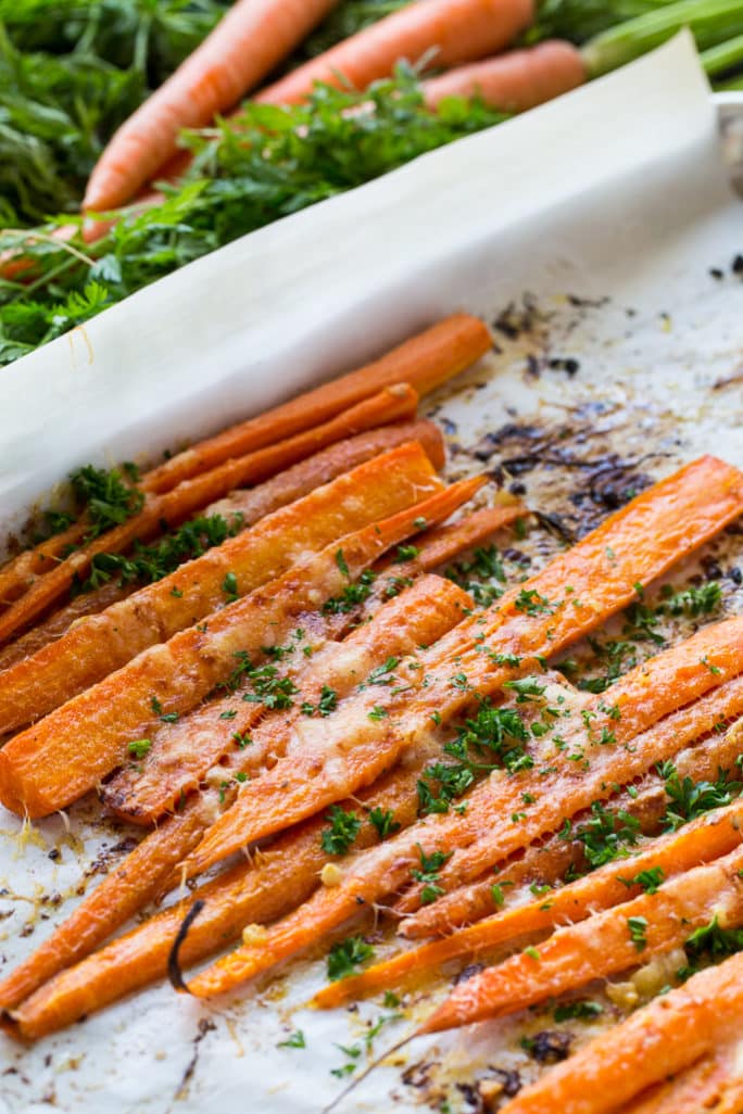 Parmesan Roasted Carrots