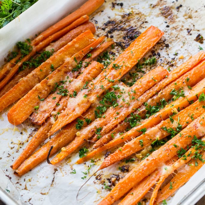 Parmesan Roasted Carrots