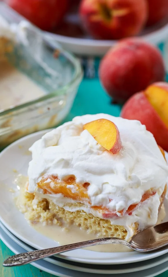 Peach Bourbon Tres Leches