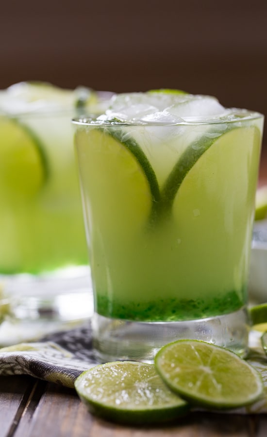Pepper Jelly Margarita - a southern-style Margarita made with green pepper jelly.