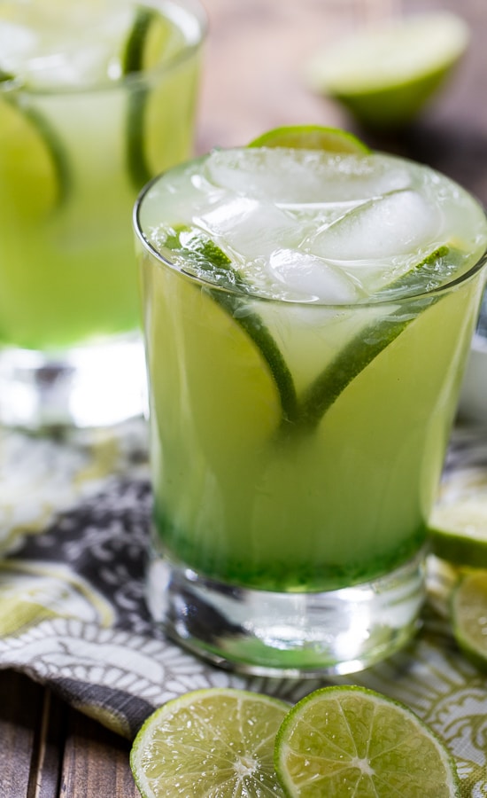 Pepper Jelly Margarita- a southern-style Margarita made with green pepper jelly.