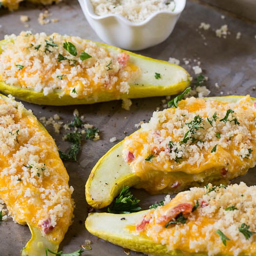 Pimento Cheese Stuffed Squash