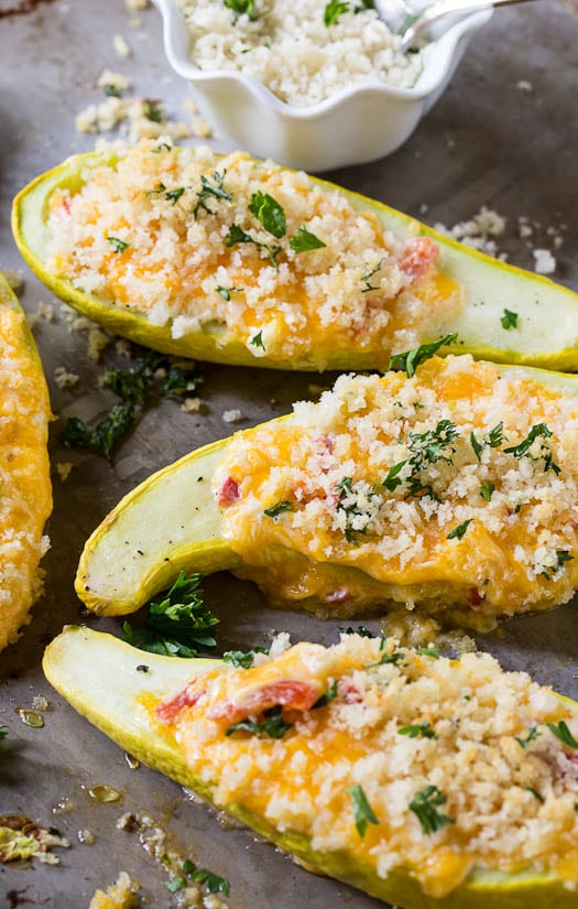 Pimento Cheese Stuffed Squash