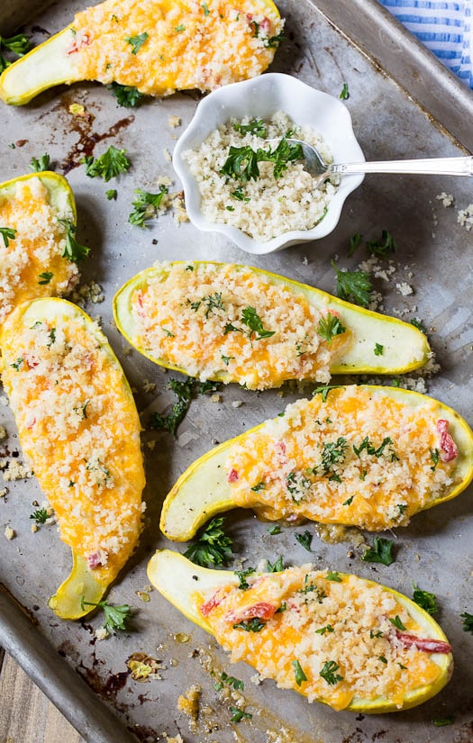 Pimento Cheese Stuffed Squash