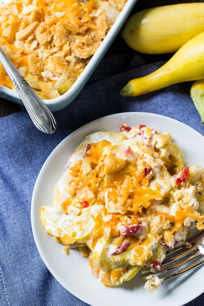Pimento Cheese Squash Casserole